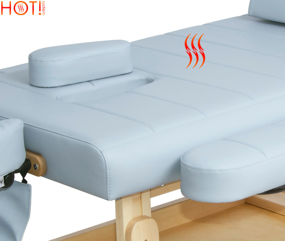 Table de massage fixe Selene Max deux zones avec chauffage - Fabriquée sur mesure en Pologne