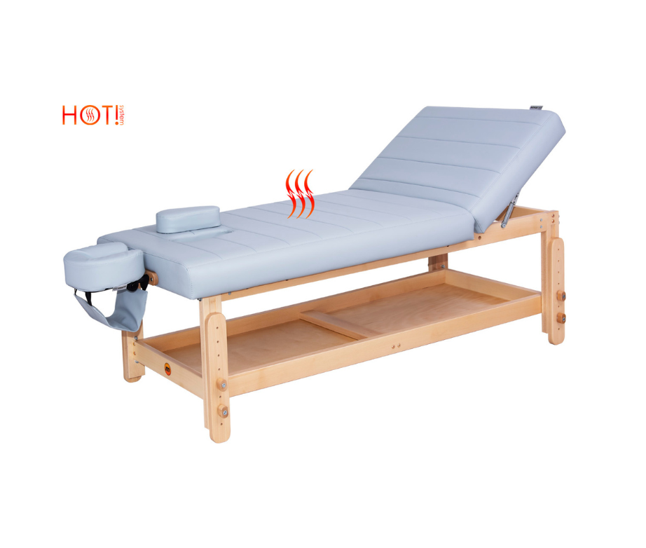 Table de massage fixe Selene deux zones avec chauffage - Fabriquée sur mesure en Pologne