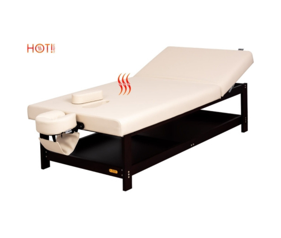 Table de massage fixe Thaï deux zones avec chauffage - Fabriquée sur mesure en Pologne