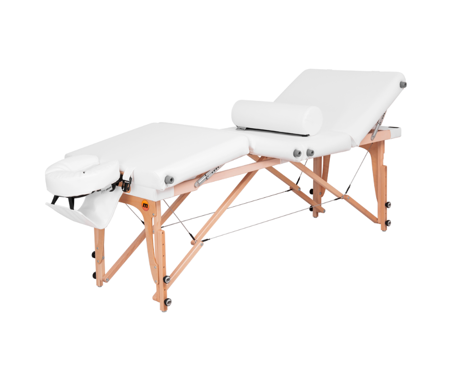 Table de massage pliante multizones Manual bois - Fabriquée sur mesure en Pologne