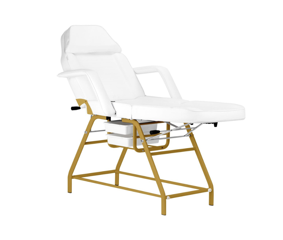Livy gold fixed treatment or pedicure chair