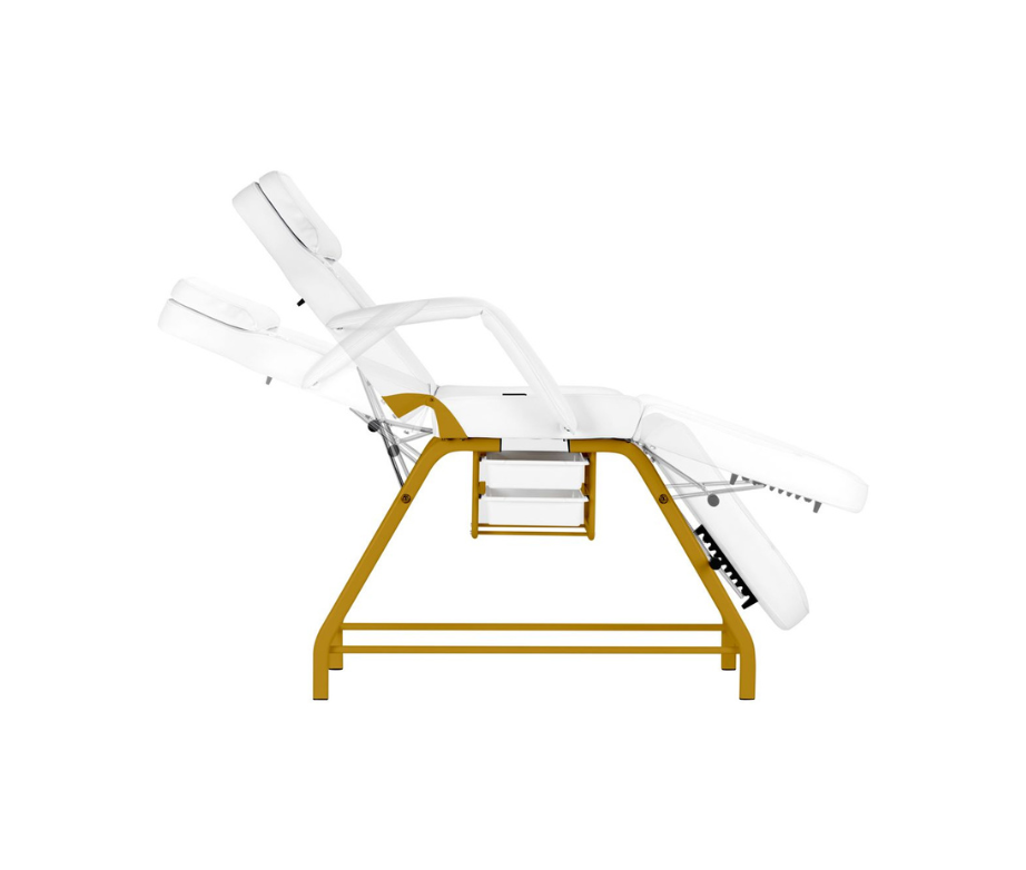 Livy gold fixed treatment or pedicure chair