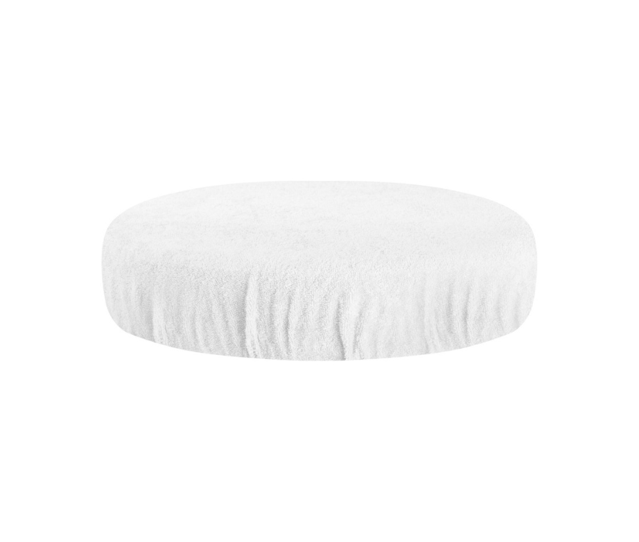 Washable cotton terry stool cover