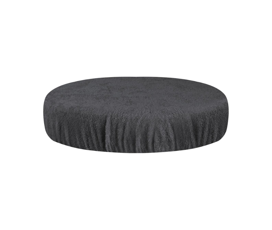 Washable cotton terry stool cover