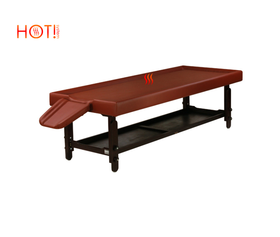 Fixed Ayurveda massage table with heating