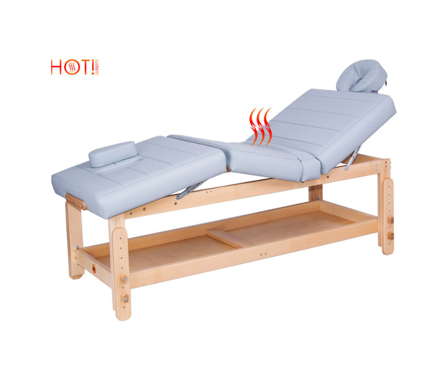 Camilla de masaje fija de tres zonas Selene con calefacción