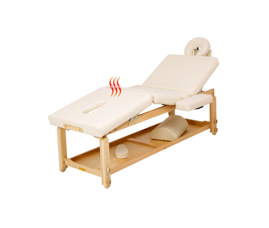 Camilla de masaje fija Spa Max de tres zonas con calefacción