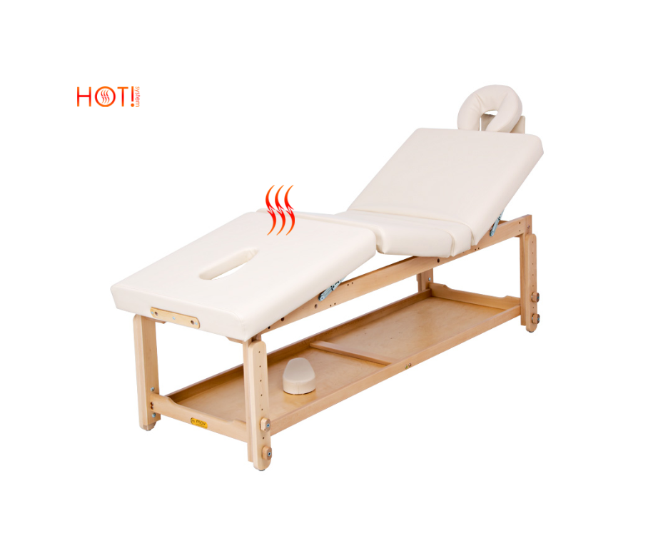 Three-zone fixed Spa massage table with heating - Custom made in Poland