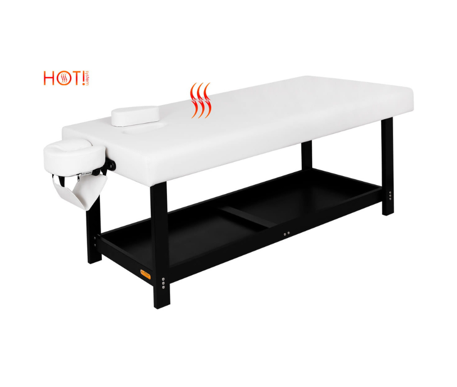 Slim Thai fixed massage table with heating - Custom made in Poland