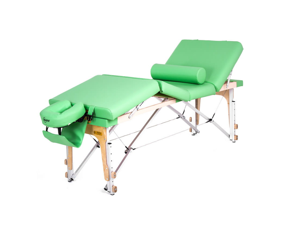 Manual aluminum multi-zone folding massage table - Custom made in Poland 