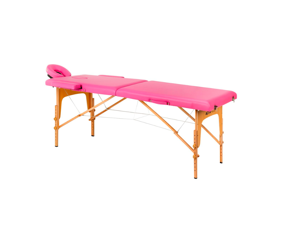 Pinky folding wooden massage table